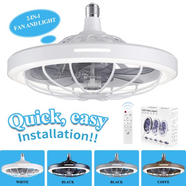 Wholesale factory Moving Head Intelligent Dimming Home Decor Ceiling Fan 360 Rotating Remote Control