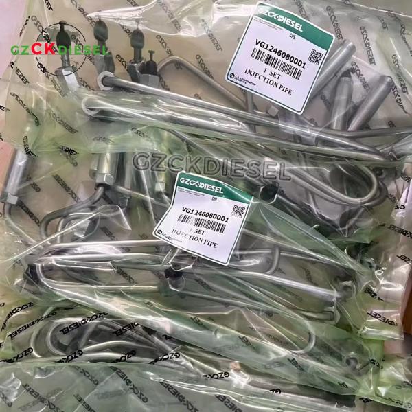 High Pressure Oil Pipe Injection Pump Pipe Assembly VG1246080001 For Sinotruk HOWO A7 D12 Truck Engine
