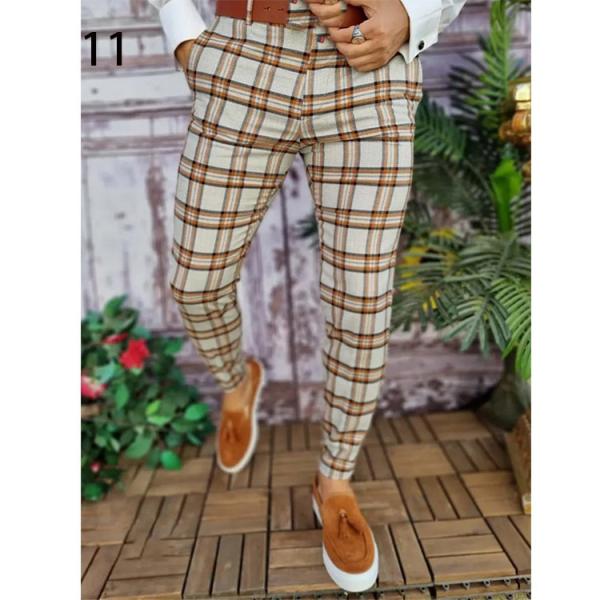 Affordable Tactical Print Pants for Men Spring Season Knitted Golf Elastic Trousers