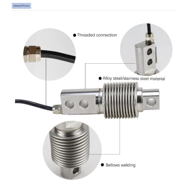 Bellows Sensor Threaded Force Load Cell Transducer для взвешивания оборудования из сплавной стали / нержавеющей стали