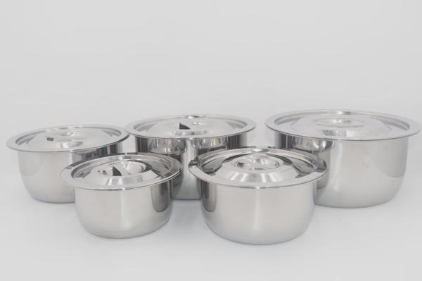 8pcs Kitchen tools travel camping outfit cooking sets high quality stainless steel stock pot