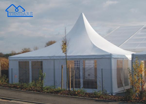 Water-Proof / Fire-Proof / Self-Cleaning Aluminum Frame Wedding Event Pagoda Tent For Sale