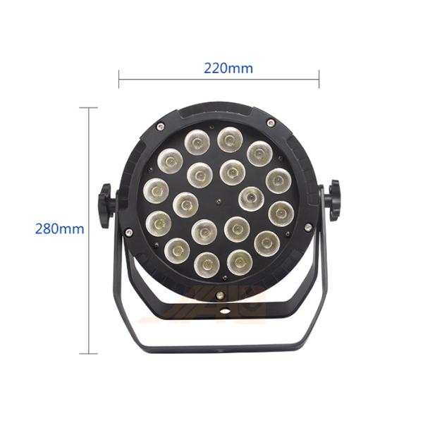 18PCS Waterproof Flat LED Par Can Lights For Disco Party KTV