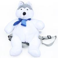 desenhos animados seguros Husky Plush Backpack da cor lavável de 35cm