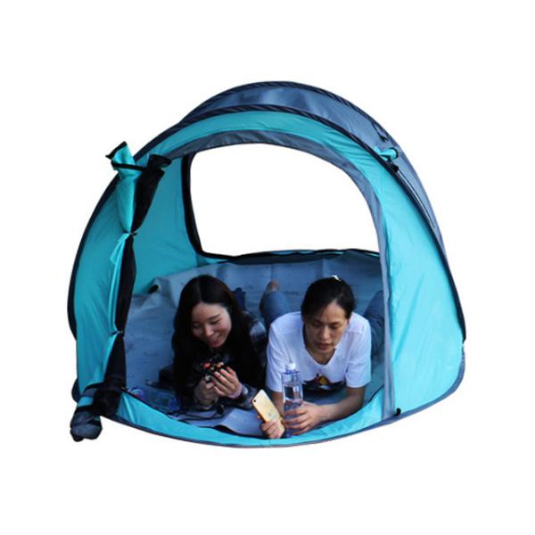 Oxford Cloth Waterproof Camping Tent , Automatic Portable Pop Up Beach Tent
