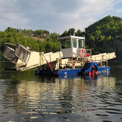 Waterweed Harvesting 16h Aquatic Plant Harvester For River Maintenance