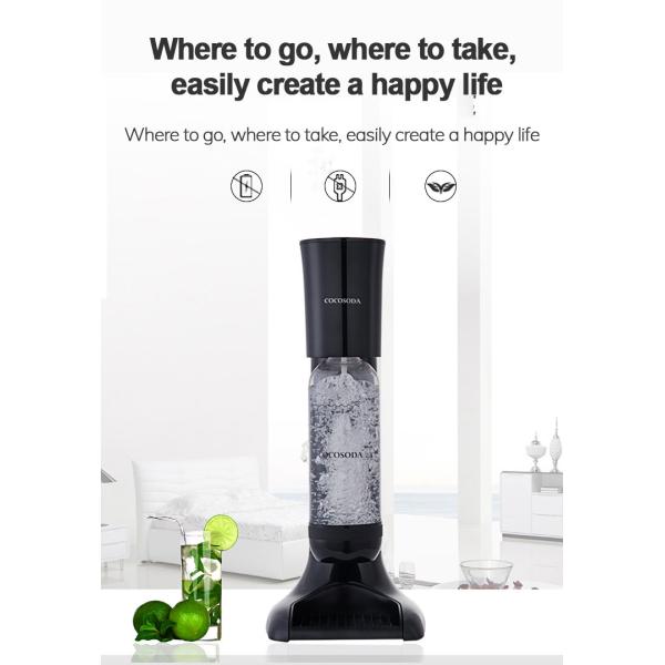 Black 360g Soda Bubble Water Machine Fully Automatic