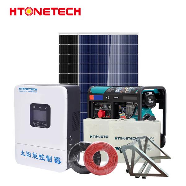 Sistemas de energia solar fotovoltaica de 1000VDC 16A Sistema híbrido de energia solar fotovoltaica personalizado