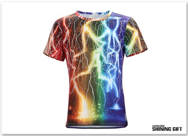 Unisex Thunder Lighting T-Shirts Fashion 3D Printed Short Sleeve Shirts