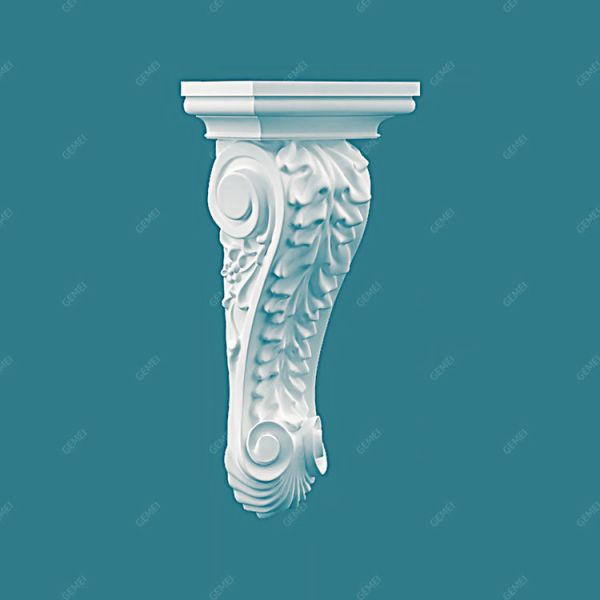 GL-6055 Design Ornate Decor Plastic Carved Bracket And Decorative Carving Corbel
