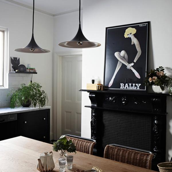 ECOBRT Pendant Lights kitchen island, Aluminum ceiling lamp creative personality simple fashion bedroom bar restaurant