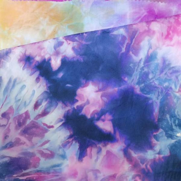 100% Nylon Tie Dyed Jersey Printed Microfiber Fabric 40D 150cm