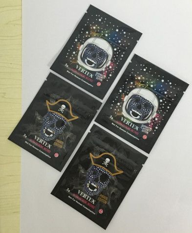 Reino Unido 1g, empaquetado herbario del incienso de la hoja dulce 3g/bolsos de polvo químicos de la investigación con la cremallera