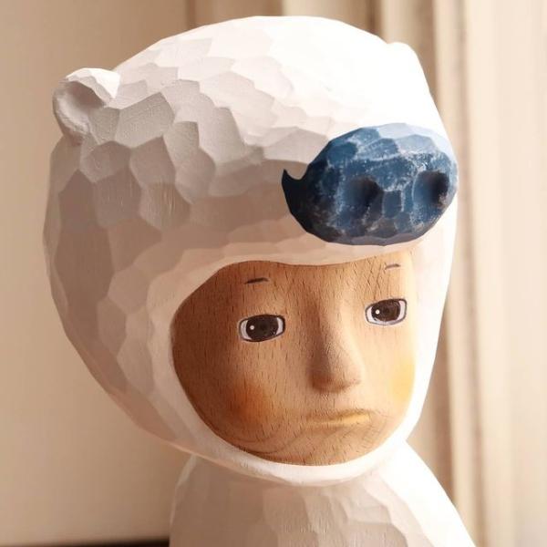 ISO9001 Handmade Wooden Dolls Wooden Exhibition Multiple Purpose