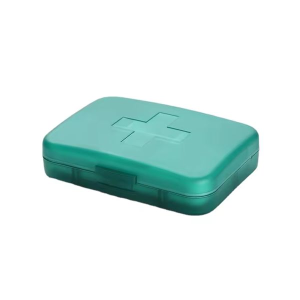 Portable Travel Pill Organizer Case for Pocket or Purse Cute Small Daily Pill Box BPA Free Plastic Medicine Vitamin Holder Container