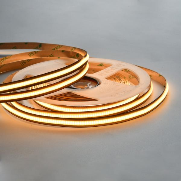 Free Cut Cob Strip Led Lights 24V 12V Flexible Soft 528 Leds For Wall Celling