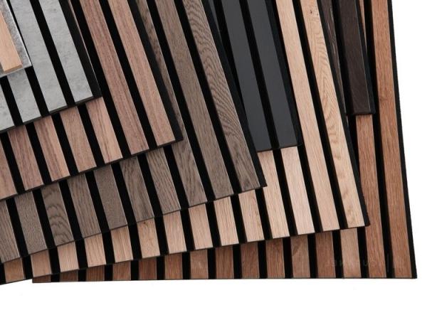 Panneau d'absorption du son en faisceau de bois massif pour appartements