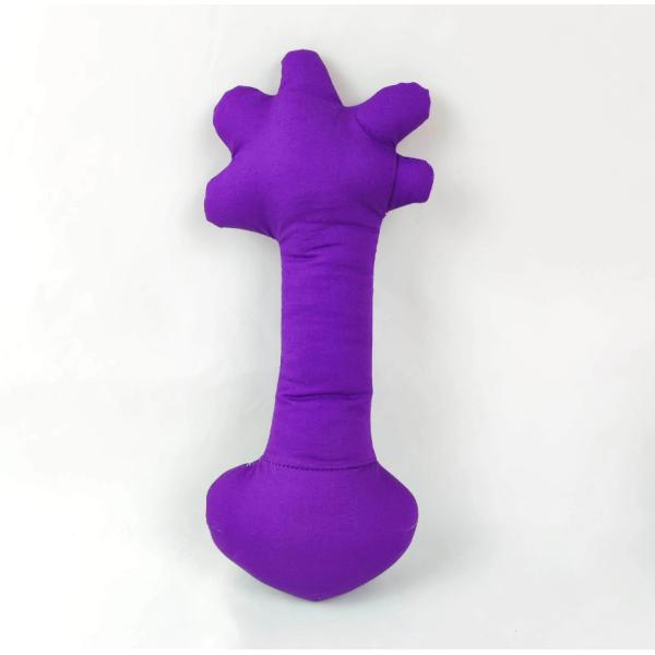 Подгонянная собака ткани забавляется игрушкой 28км зоба симпатичного ПП хлопка пурпурной
