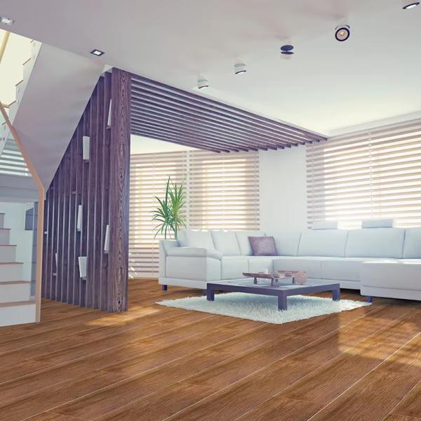 Retro Wood Grain PVC Floor Stickers Self-Adhesive Vinyl Flooring with 1.5mm Thickness and 152.4*914.4mm Size