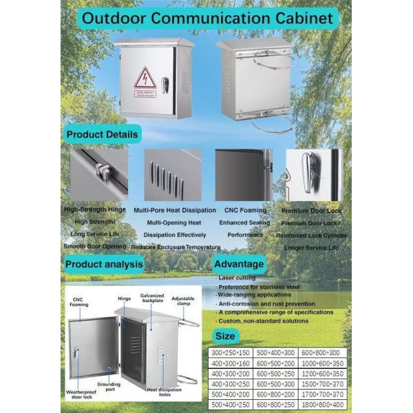 IP66 Aluminum Alloy Weatherproof Metal Electrical Cabinet for Outdoor Monitoring Devices
