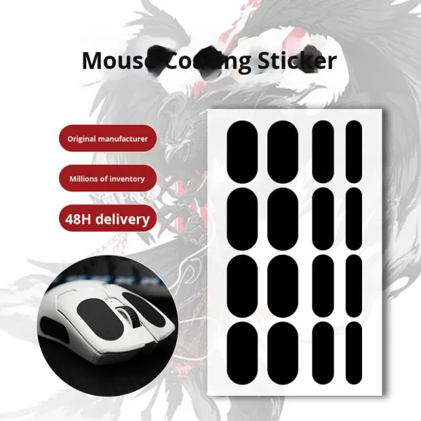 DIY Mouse Anti-Slip Acrylic Adhesive Thin Sweat-Absorbing Polyurethane Double Sided Durable Gaming Protective Stickers