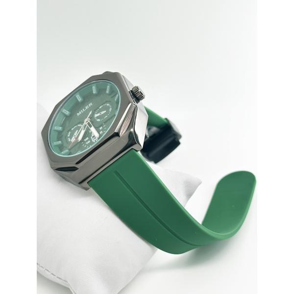 Мужские роскошные часы водонепроницаемые светящиеся автоматические лунные даты силиконовые свободные часы кварцевые мужские