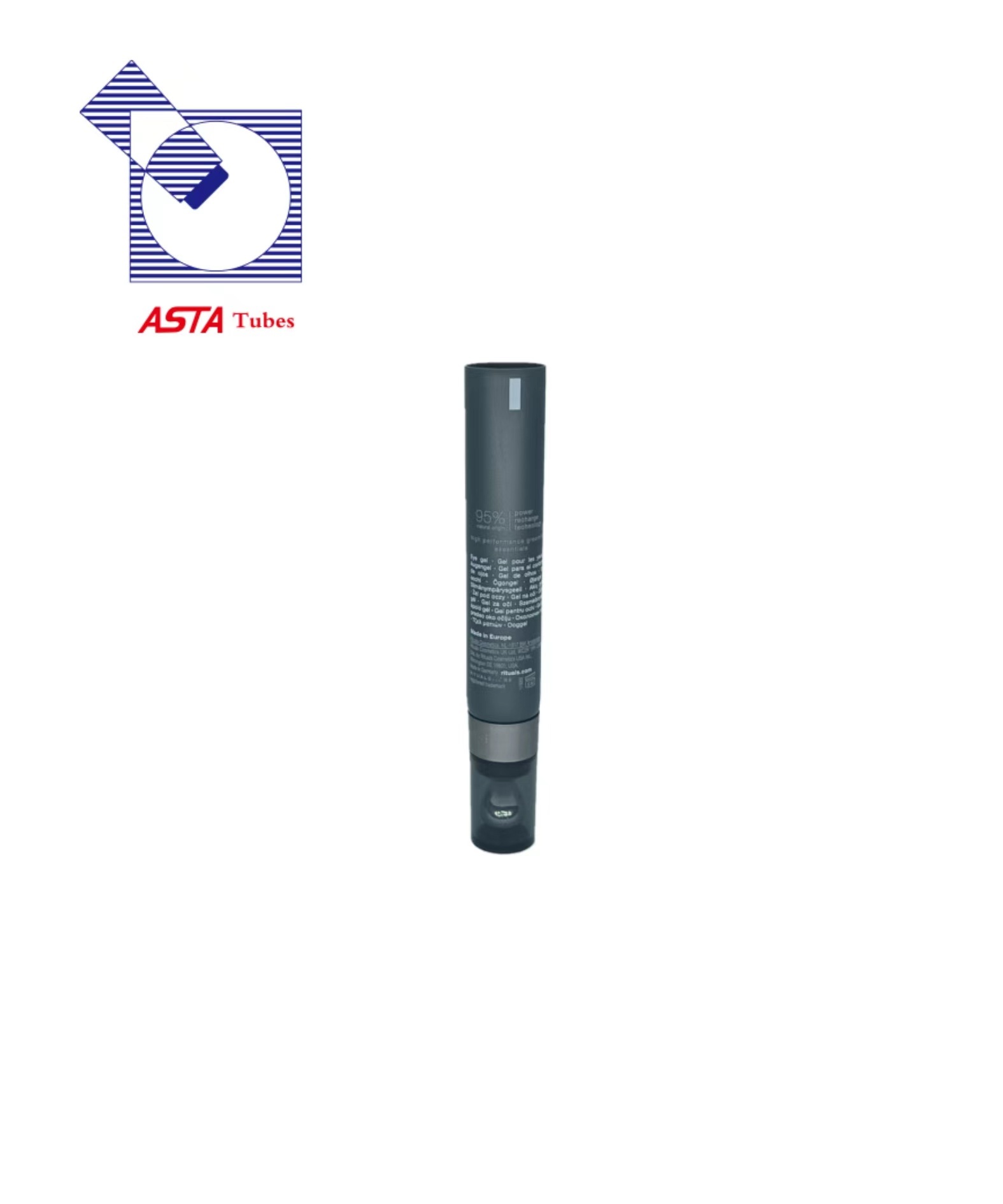 High-grade OEM Thin 15ml 20ml Eye Gel Cream Tube Cosmetic Packaging With Metal Roller Massage Applicator