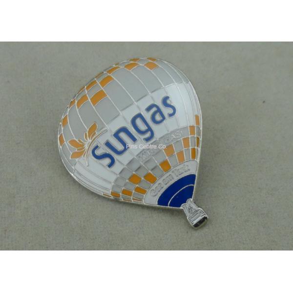 Promotional Die Struck Sungas Balloon Soft Enamel Pin With Epoxy