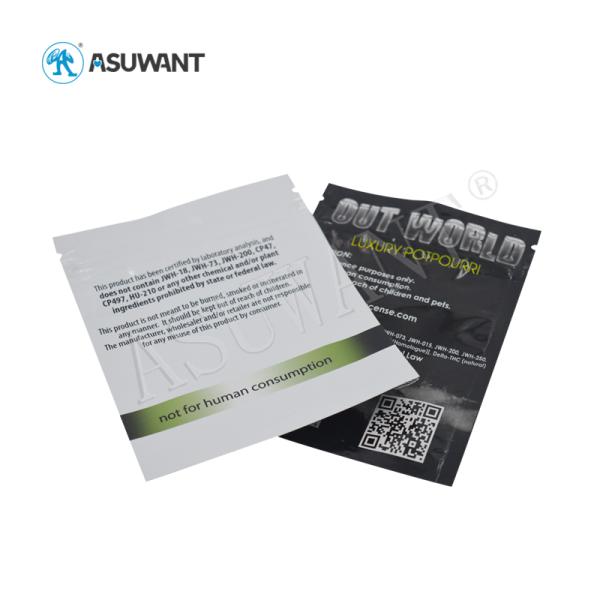 Aluminum Foil Sealed Plastic Custom Logo Mylar Customized Prints Lamination Packing Bags Smell Proof For Weed