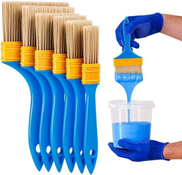 Escova de pintura da cera do giz 6PCS para os ofícios 1 em 1,5 em 3 em 4 dentro