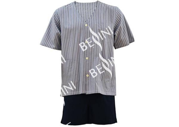 Customized Size Mens Silk Pajama Set , Environmental Mens Pajama Shorts Set