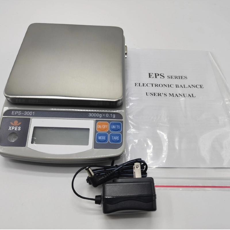 1201P Precision 2000g Capacity Digital Scale for Laboratories 0.1g Accuracy Stainless Steel ABS Bench Scale LCD Display ODM/OEM
