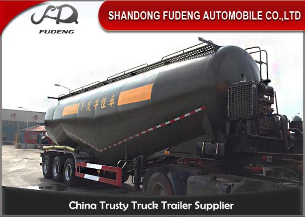 Carbon Steel V shape Bulk cement tanker trailers 3 axles silo cement carrier trailers
