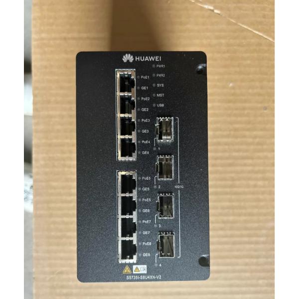 S5735I-S8U4XN-V2 Huawei 8ports PoE++ Industrial Switches with 4 ports 10GE uplinks