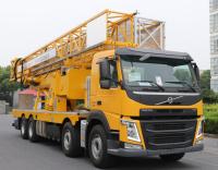 Biens sous la couleur de jaune d'équipement d'inspection de camion de fouineur de plate-forme de pont