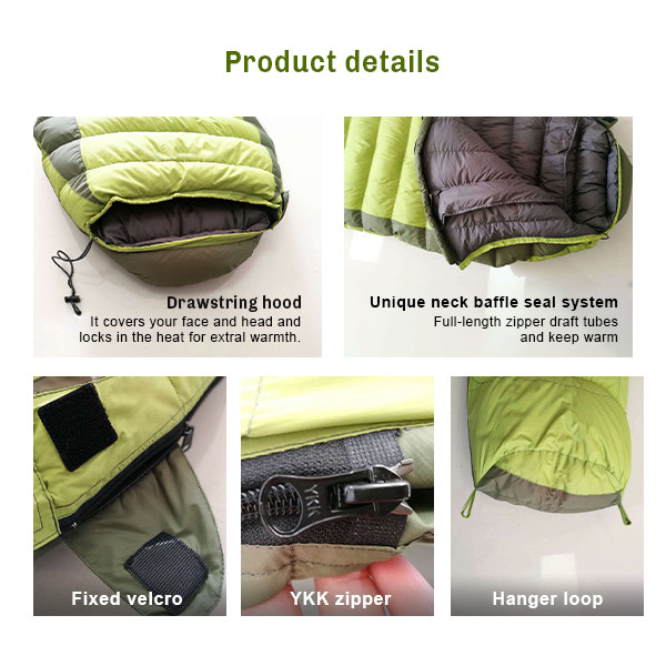 Наружный спальный мешок в стиле мумии