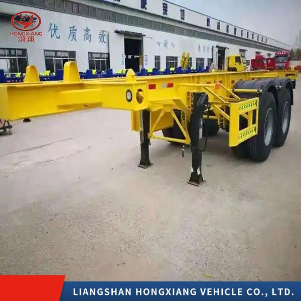 Durable Steel Dump Trailer Container Truck Tipper Tipping Dump Skeleton Semi Trailer