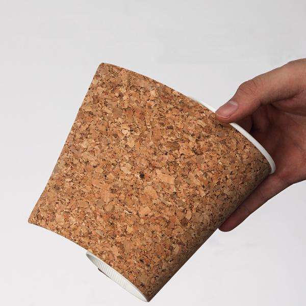 Cork Take Away Paper Cup 420ml 500ml Commercial Kraft Paper Coffee Cup