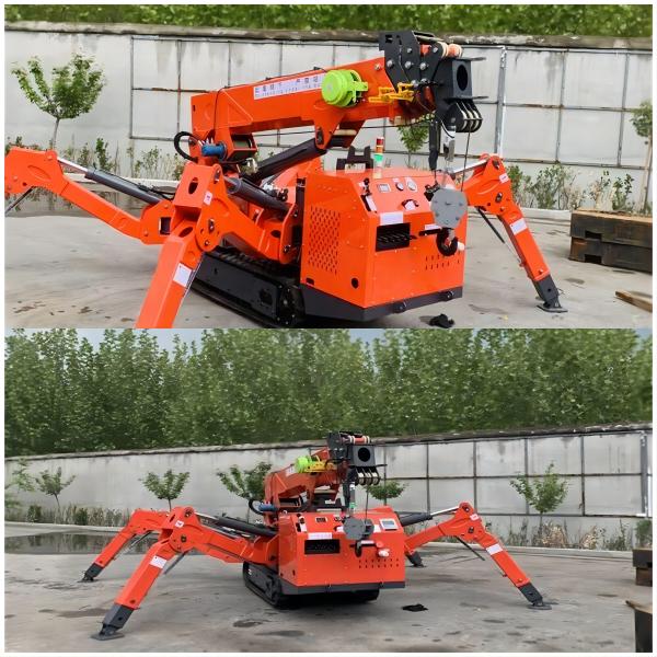 8 Ton Electric Diesel Tracked Spider levantan la elevación aérea de la araña resistente para los emplazamientos de la obra