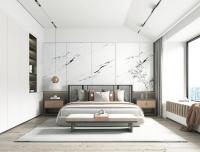 White Polished Glazed Porcelain Tile 900x1800mm Indoor Floor