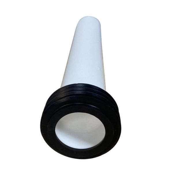 PP 300mm Toilet Pan Connector With Rubber Seal Ring For Concealed Water Tank Inlet Pipe