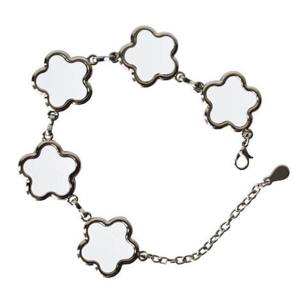 Various Shaped Sublimation Women Bracelet Blanks For Heat Transfer Photos Printing Valentine's Day Gift Metal Jewelry Bracelet
