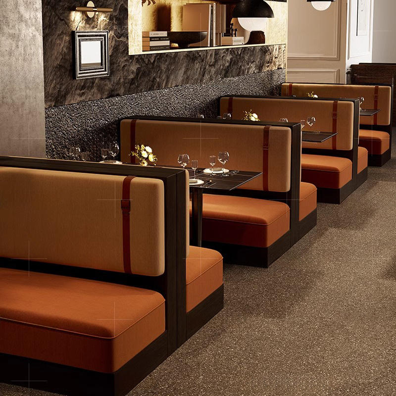 Wholesale Custom Modern Durable Easy Clean Booth Seating Sets for Commercial Restaurant Furniture