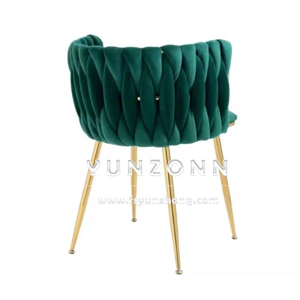 Velvet Dinning Room Furniture Restaurant Modern Luxury Upholstered Soft Fabric Velvet Dining Chairs