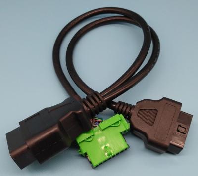 OBD2 OBD-II Male to Peugeot and Citroen OBD2 Female and OBD2 Female Y Cable