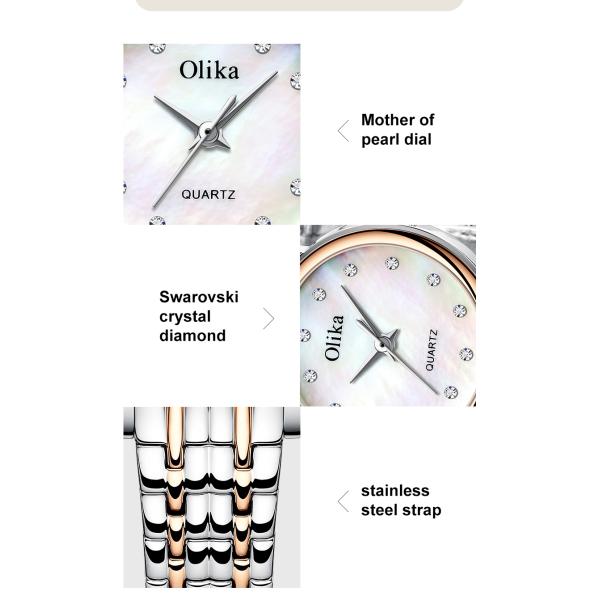 Дозоры кварца женщин персонализируют роскошный дозор кварца ювелирных изделий для женщины