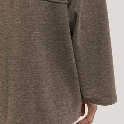                  Oversize Women Hoodies Solid Color Relaxed Hoodie Custom Logo Fashionable Ladies Button Front Hoodies             