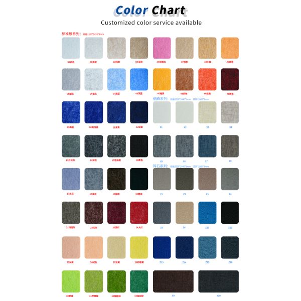 Eco Friendly PET Polyester Fiber Acoustic Panel Hotel 3D Wall Panel