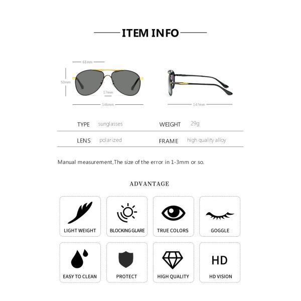 Aluminum Magnesium Mens Luxury Sunglasses Polarized Lens Sunglasses
