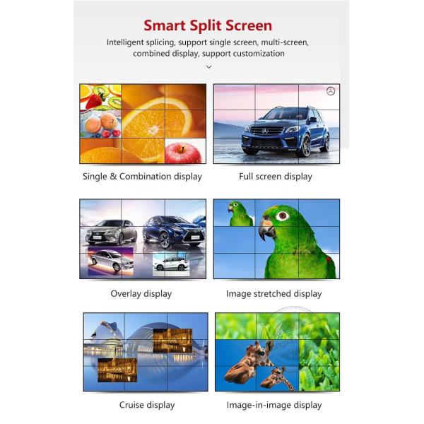 65inch 3.5mm bezel LCD Screen LED Back Light Panel Type 1920x1080 FHD 4x4 Video Wall for Outdoor Advertising